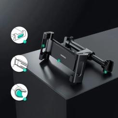 Универсальный автодержатель Ugreen LP160 Car Headrest Mount Holder Black Фото 6
