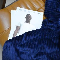 Плед Bergamo Line темно-синий 130 х 180 см Фото 5