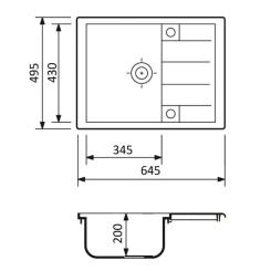 Мойка кухонная Adamant Anila Old stone Фото 3