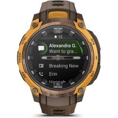 Смарт-часы Garmin Instinct Crossover AMOLED, BronzeSunburst/Cocoa, G Фото 7