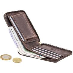 Кошелек Visconti 702 Bullet Oil Brown Фото 3