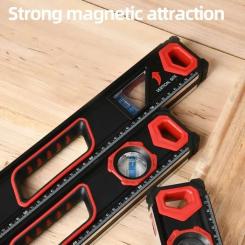 Уровень Deli с дополнительным окном, 3 капсулы, 600 мм Фото 2