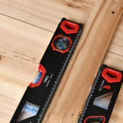 Уровень Deli с дополнительным окном, 3 капсулы, 600 мм Фото 4