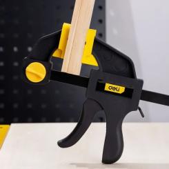 Струбцина Deli быстрозажимная 15 см Фото 3