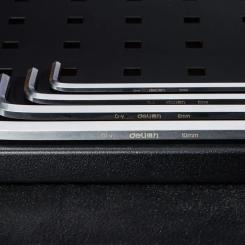 Ключ Deli шестигранный 1,5-10мм, 9шт Фото 2