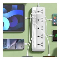 Сетевой фильтр питания LDNIO SC5614 5роз. 3USB 2м Фото 6