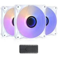 Кулер для корпуса DARKFLASH INF8 PRO 3IN1 WHITE Фото 1