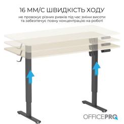 Компьютерный стол OfficePro ODE1470LWB Light Wood/Black Фото 10