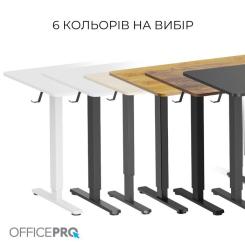 Компьютерный стол OfficePro ODE1470LWB Light Wood/Black Фото 11