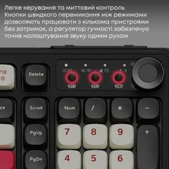 Клавиатура Ajazz AF98 Plus Wireless/Bluetooth/USB UA Black/White/Re Фото 10