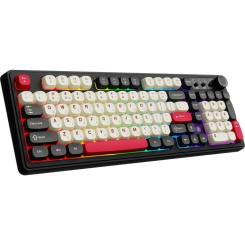 Клавиатура Ajazz AF98 Plus Wireless/Bluetooth/USB UA Black/White/Re Фото 1