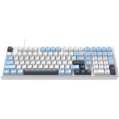Клавиатура Ajazz AK980 MAX Magnetic Switch USB UA White/Blue Фото 1