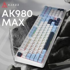 Клавиатура Ajazz AK980 MAX Magnetic Switch USB UA White/Blue Фото 5