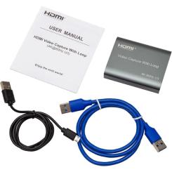 Устройство захвата видео PowerPlant HDVC8 HDMI USB3.0 4k/60hz Фото 1