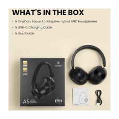 Наушники OneOdio A5 Bluetooth/ANC Black Фото 4