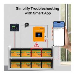 Батарея LiFePo4 Eco-Worthy 12.8V 100Ah LCD Фото 1