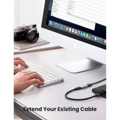 Переходник Ugreen Перехідник USB AF/AF US381 gray Фото 3