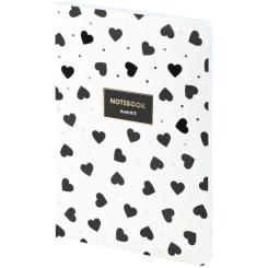 Книга записная Axent A5 Black&White, 80 листов клетка Фото 1