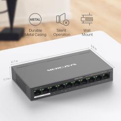 Коммутатор сетевой Mercusys MS110P Фото 9
