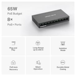 Коммутатор сетевой Mercusys MS110P Фото 3