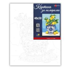 Картина по номерам Santi Лимонний букет 40х50 см Фото 1