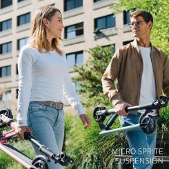 Самокат Micro Sprite Suspension складаний Оливковий Фото 9