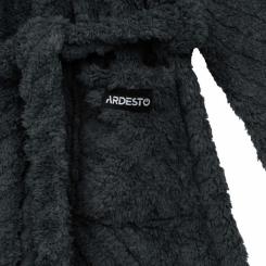 Халат Ardesto жіночий Zigzag, розмір XXL, 100% поліестер, сірий Фото 2