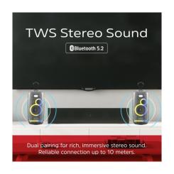 Акустическая система Energizer BTS164 Black Фото 5