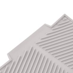Сушилка для посуды Ardesto Minimalism 39х25х8см, силікон, метал, сірий Фото 2