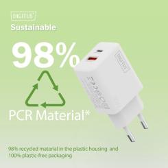 Зарядное устройство Digitus 1xUSB-C + 1xUSB 30W GaN Фото 11