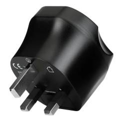Переходник Essager EU to UK 220V black Фото 1