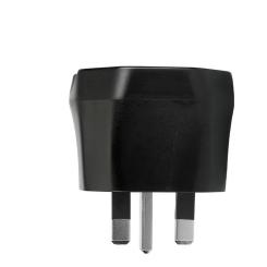 Переходник Essager EU to UK 220V black Фото 2