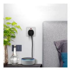 Переходник Essager EU to UK 220V black Фото 5