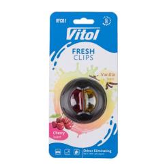 Ароматизатор для автомобиля VITOL Fresh Clips Cherry +Vanilla Фото
