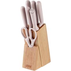 Набор ножей WINNINGSTAR ST-7802 7 предметів Beige Фото 2