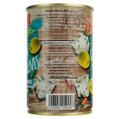 Овощная консервация Oscar foods Оливки фаршированные творогом 300 г Фото 3