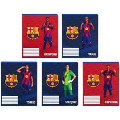 Тетрадь Kite FC Barcelona, 12 аркушів, клітинка Фото