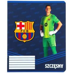 Тетрадь Kite FC Barcelona, 12 аркушів, клітинка Фото 7