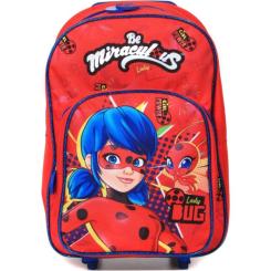 Рюкзак детский Perletti Miraculous LadyBug на колесах, червон Фото