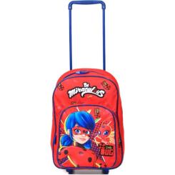 Рюкзак детский Perletti Miraculous LadyBug на колесах, червон Фото 4