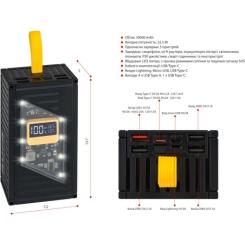 Батарея универсальная AURA NRG-P30 30000mAh 22.5W Black Фото 3