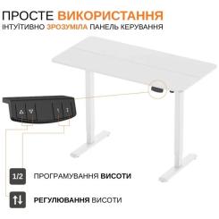 Компьютерный стол ITechMount с регулируемой высотой MT12BW белый Фото 8