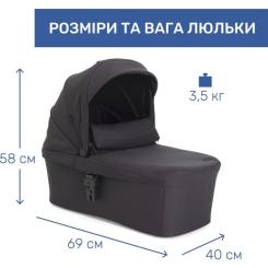 Коляска Chicco 2 в 1 Seety графіт Фото 1
