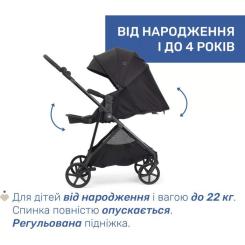 Коляска Chicco 2 в 1 Seety графіт Фото 7