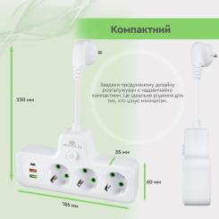 Сетевой фильтр питания XoKo XK-SPW-3-2-1-WH Фото 9
