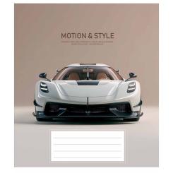 Тетрадь Школярик Motion and style 36 аркушів лінія Фото 3