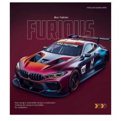 Тетрадь Школярик Cars posters 60 аркушів клітинка Фото 1