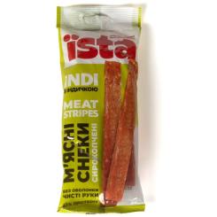 Мясные снеки ЇSTA Meat Stripes INDI сырокопченые 60 г Фото 1