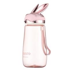 Бутылка для воды Ardesto Bunny 600мл, пластик, рожевий Фото 1