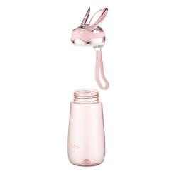 Бутылка для воды Ardesto Bunny 600мл, пластик, рожевий Фото 3